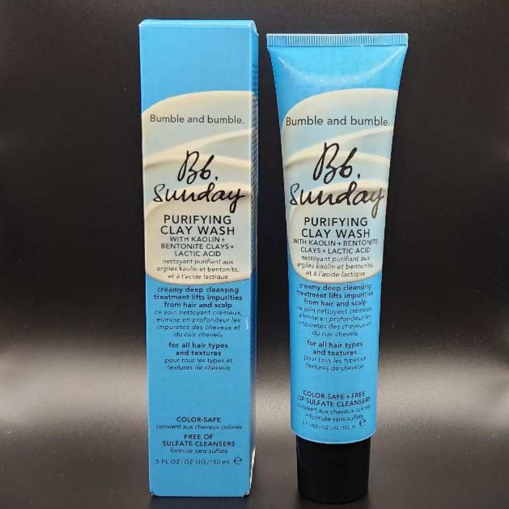 NIB Bumble & bumble Sunday Purifying Clay Wash Shampoo, Clarifying, 5.0 oz DISC
